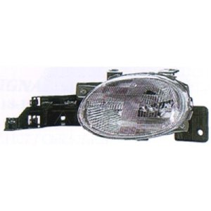 Left (Driver) Headlight Assembly for 1995 - 1999 Plymouth Neon, Front Replacement Housing / Lens / Cover, Without Bulb; Composite;  4761449AB, Replacement