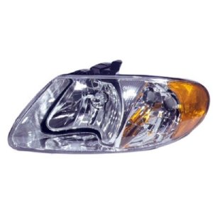 Left (Driver) Headlight Assembly for 2001-2007 Dodge Caravan, Front Replacement Housing/Lens/Cover, Composite,  4857701AC, Replacement