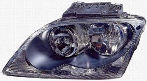 Left Driver Halogen Headlight Assembly for 2004 - 2006 Chrysler Pacifica, Front Replacement Housing Lens Cover, without Projector Type, Composite,  4857851AE