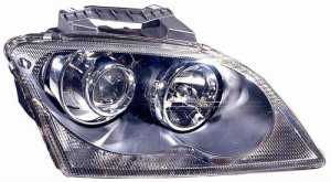 Headlight Assembly for 2004 Chrysler Pacifica, Right (Passenger) Side, Front, Halogen with Projector Type, Composite,  4857850AA, Replacement