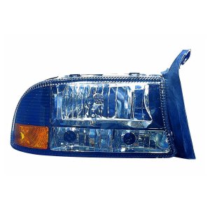 Performance Set Headlight Assembly for 1997 - 2004 Dodge Dakota, Right (Passenger) Side, Diamond Lens & Housing, Black,  CH2505114, Replacement