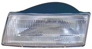 Headlight Lens/Housing for 1991 - 1995 Plymouth Voyager, Right (Passenger) Front Headlight Assembly Replacement Housing / Lens / Cover, w/composite Headlights;  4451730