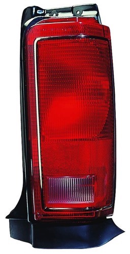 Right (Passenger) Rear Tail Light Assembly for 1984 - 1986 Plymouth Voyager Base Model, LE, SE with Bright Trim, Replacement,  4174896