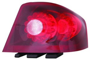 Right (Passenger) Rear Tail Light Assembly Housing / Lens / Cover for 2011 - 2014 Dodge Avenger, LED, Includes Lens,  5182522AG, Replacement