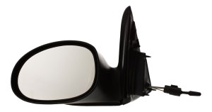 Manual Remote Mirror for Chrysler PT Cruiser Wagon 2004-2009, Left (Driver), Non-Folding, Non-Heated, Textured, Type 1, Replacement