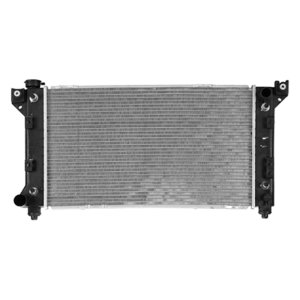 Radiator Assembly for 1996-2000 Plymouth Voyager/Grand Voyager, 2.4L/3.0L/3.3L/3.8L, with Driver Side Outlet and Heavy-Duty Cooling;  4682587, Replacement