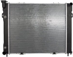 Radiator Assembly for 1993-1997 Jeep Grand Cherokee, 4.0L L6, Clip Mount Fan Shroud, A500 Model,  5191934AA, Replacement