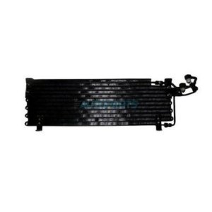 A/C Condenser for 1987 - 1992 Jeep Comanche with Tube Inlet Fittings,  83505641, Replacement A/C Condenser