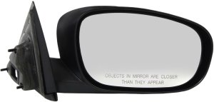 Power Mirror for Dodge Charger 2006-2010, Chrysler 300 2007-2010, Right (Passenger), Non-Folding, Non-Heated, Textured, Angle Shape Base Plate, Replacement