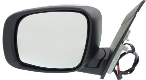 Power Mirror for Dodge Grand Caravan/Chrysler Town & Country 2008-2010, Left (Driver), Manual Folding, Heated, Chrome, with Signal Light, Replacement