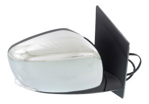 Power Mirror for Dodge Grand Caravan (2008-2019)/Chrysler Town & Country (2008-2016), Right (Passenger), Manual Folding, Heated, Chrome, with Signal Light, Replacement