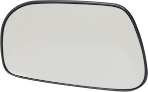 Heated Mirror Glass for Chrysler Pacifica 2004-2005, Left (Driver) with Backing Plate, Replacement