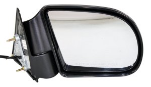 Power Mirror for Chevy S10 Pickup/GMC Sonoma (1999-2004), Right (Passenger) Side, Manual Folding, Non-Heated, Paintable, Replacement