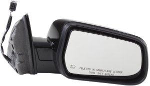 Power Mirror for 2010-2017 Chevrolet Equinox/GMC Terrain, Right (Passenger) Side, Manual Folding, Heated, Paintable, without Blind Spot Feature and Memory, Replacement