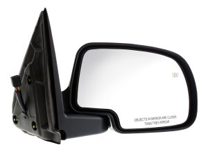 Mirror for Chevrolet Silverado/GMC Sierra 1999-2006 & 2007 Classic, Right (Passenger), Non-Towing, Power Control, Manual Folding, Heated, Paintable, w/o Memory, with Puddle and Signal Light, Replacement