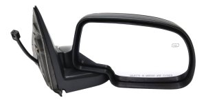 Power Mirror for Chevrolet Silverado/GMC Sierra 2000-2002, Right (Passenger) Side, Non-Towing, Manual Folding, Heated, Paintable, with Puddle Light, without Memory and Signal Light, Replacement