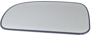 Mirror Glass for Buick Rainier (2004-2007) and Oldsmobile Bravada (2002-2004), Left (Driver), Non Heated, Without Signal and Blind Spot Detection, With Backing Plate, Replacement