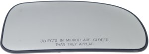 Mirror Glass for Buick Rainier (2004-2007) and Oldsmobile Bravada (2002-2004), Right (Passenger), Non-Heated, without Signal and Blind Spot Detection, with Backing Plate, Replacement