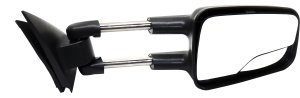 Towing Mirror for Chevrolet Silverado/GMC Sierra 1999-2006, Right (Passenger) Side, Manual Adjust & Manual Fold, Non-Heated, Textured Camper Style w/ Blind Spot Glass, Including 2007 Classic, Replacement
