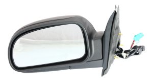 Power Folding Heated Mirror for 2002-2009 Chevrolet Trailblazer, Left (Driver), Textured, without Signal Light, Replacement