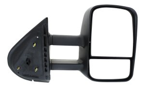 Towing Mirror Right (Passenger) for Chevrolet Silverado (2007-2013) and Suburban (2007-2014), Manual Adjust & Folding, Non-Heated, Textured, Without Memory, With Puddle & Signal Light, Replacement