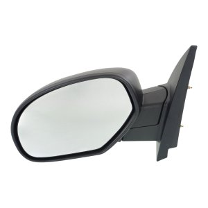 Manual Adjust Mirror for Chevrolet Silverado (2007-2013) & Suburban (2007-2014), Left (Driver) Side, Non-Towing, Manual Folding, Non-Heated, Textured, without Memory, with Puddle and Signal Light, Replacement