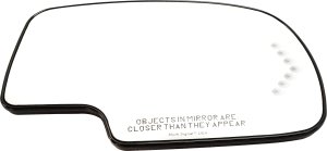 Heated Mirror Glass for Chevrolet Silverado / GMC Sierra 2003 - 2006 Right (Passenger) Non-Towing, with Backing Plate and Signal Light, without Auto-Dimming and Blind Spot Detection, Includes 2007 Classic, Replacement