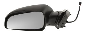 Power Mirror for Chevrolet Malibu LS Model 2008-2012, Left (Driver) Side, Manual Folding, Non-Heated, Textured, Replacement
