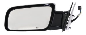 Power Mirror for Chevrolet C/K Full Size Pickup 1988-2002, Left (Driver), Non-Towing, Manual Folding, Heated, Paintable, Standard Type, Replacement