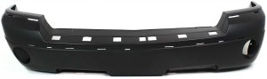 Front Bumper Cover for Dodge Dakota 2005-2007, Primed (Ready to Paint), with Molding Holes and Light Holes, Replacement