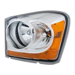 Headlight Assembly for Dodge Durango 2006, Left (Driver), Halogen, Chrome Interior, Replacement
