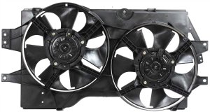 Radiator Fan Shroud Assembly for Dodge Caravan 1996-2000, Replacement
