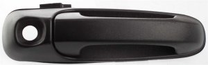 Front Exterior Door Handle for Dodge Full Size Pick-Up 2002-2009/Dakota 2005-2011, Right (Passenger), Textured Black, with Keyhole, Replacement