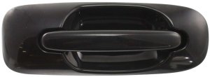 Front Exterior Door Handle for 2001-2007 Town and Country, Smooth Black, Right (Passenger) Side, Without Keyhole, Replacement