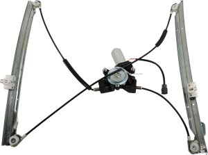Front Window Regulator with Motor for Dodge Caravan 1996-2000, Right (Passenger), Glass, Power, Replacement