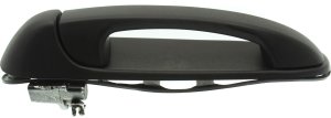 Textured Black Rear Exterior Door Handle for 2002-2009 Dodge Full Size Pickup, 2005-2011 Dakota, Left (Driver), Replacement