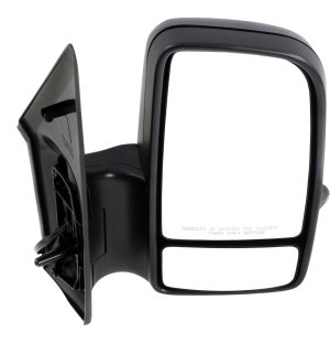 Power Heated Mirror for Mercedes-Benz Sprinter 2007-2018, Right (Passenger), Non-Towing, Manual Folding, Textured with Signal Light, Replacement