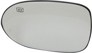 Heated Mirror Glass with Backing Plate for Dodge Caliber (2007-2012), Jeep Compass MK (2007-2017), Left (Driver), Replacement