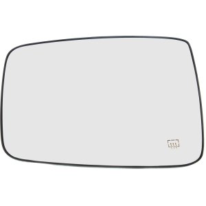 Heated Non-Towing Mirror Glass for Dodge RAM 1500 (2010-2022) & 2500 (2010-2018), Left (Driver), without Auto-Dimming & without Towing Package, Includes 1500 Classic (2019-2022), with Backing Plate, Replacement