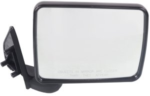 Manual Adjust and Folding Right (Passenger) Mirror for Dodge RAM 50 P/U 1987-1993, Non-Heated, Paintable, Replacement