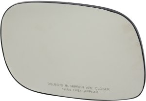 Mirror Glass for Dodge Full Size Pick-Up 1500 (2005-2008), 2500/3500 (2005-2009), Right (Passenger), Non-Heated, Non-Towing, All Cab Types, without Towing Package, with Backing Plate, Replacement