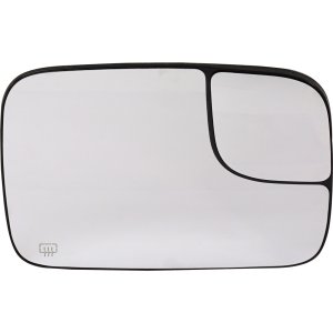 Heated Towing Mirror Glass Right (Passenger) for Dodge Full Size Pickup 2005-2008, All Cab Types, With Towing Package, With Backing Plate, Replacement