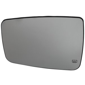 Mirror Glass Replacement for RAM 1500/2500 (2010-2018), Left (Driver), Heated, Non-Towing, without Auto-Dimming or Signal Light, for RAM 1500 without Towing Package, Includes 2019-2022 1500 Classic