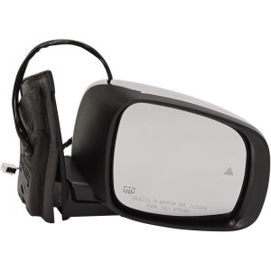 Power Mirror for 2013-2016 Dodge Grand Caravan/Town & Country, Right (Passenger), Power Folding, Heated, Chrome, with Blind Spot Detection and Signal Light, without Memory, Replacement