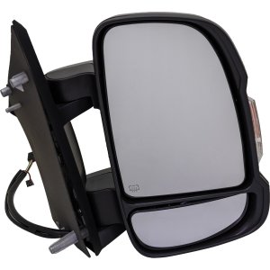 Power Folding Heated Mirror for Dodge ProMaster Van 2014-2023, Right (Passenger) Side, Non-Towing, Textured, Non-Extended, with Signal Light, Replacement