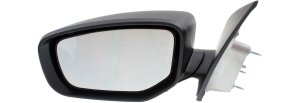 Manual Adjust Mirror for Dodge DART 2013-2015, Left (Driver), Manual Folding, Non-Heated, Textured, without Puddle and Signal Lights, Replacement