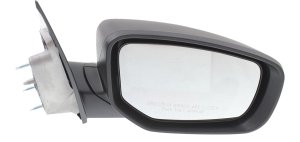 Manual Adjust Right (Passenger) Mirror for Dodge Dart 2013-2015, Manual Folding, Non-Heated, Textured, without Puddle and Signal Lights, Replacement