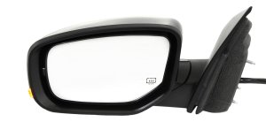 Power Mirror for Dodge Dart 2013-2015, Left (Driver), Manual Folding, Heated, Paintable, with Puddle and Signal Lights, Replacement
