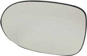 Mirror Glass for Dodge Caliber 2007-2012, Left (Driver), Non-Heated, with Backing Plate, Replacement