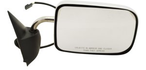 Power Mirror for Dodge RAM Full Size Pickup 1994-1997, Right (Passenger), Non-Towing, Manual Folding, Non-Heated, Chrome, with Convex Glass, Replacement
